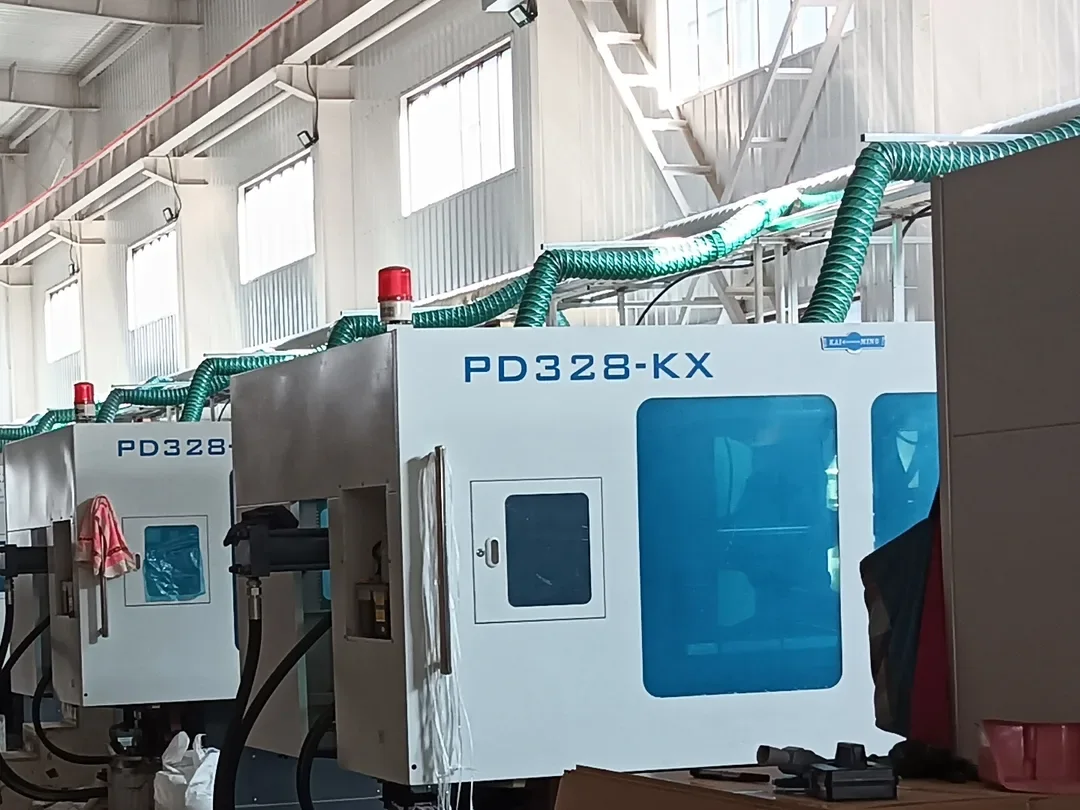 Injection-moulding equipment in a production area