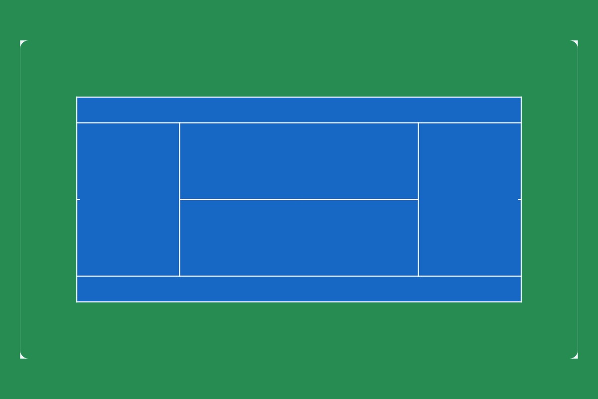 Tennis court layout illustration